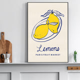 wall-art-print-canvas-poster-framed-Lemons, Paris Fruit Market , By Lia Nell-2