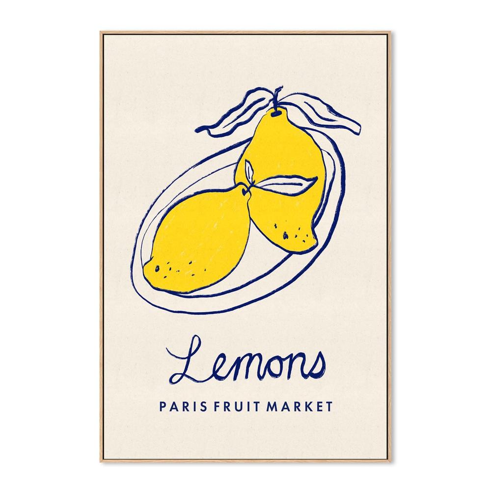 wall-art-print-canvas-poster-framed-Lemons, Paris Fruit Market , By Lia Nell-4