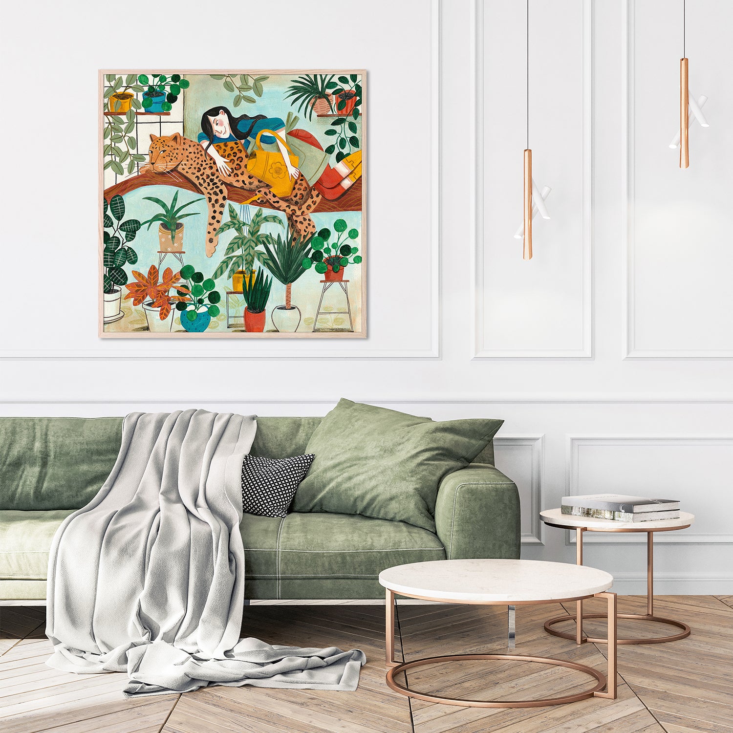 wall-art-print-canvas-poster-framed-Leopard and gardening-9