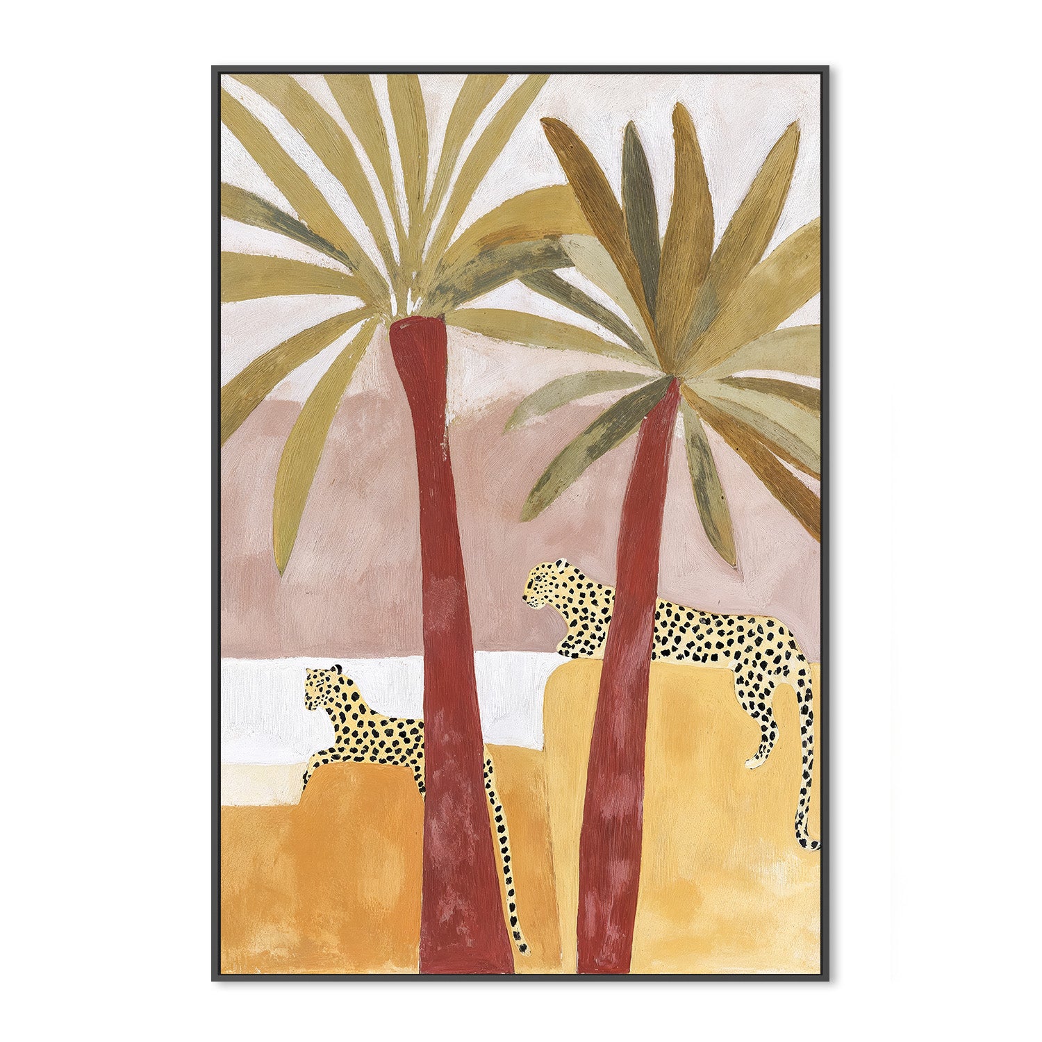 wall-art-print-canvas-poster-framed-Leopard Palms-3