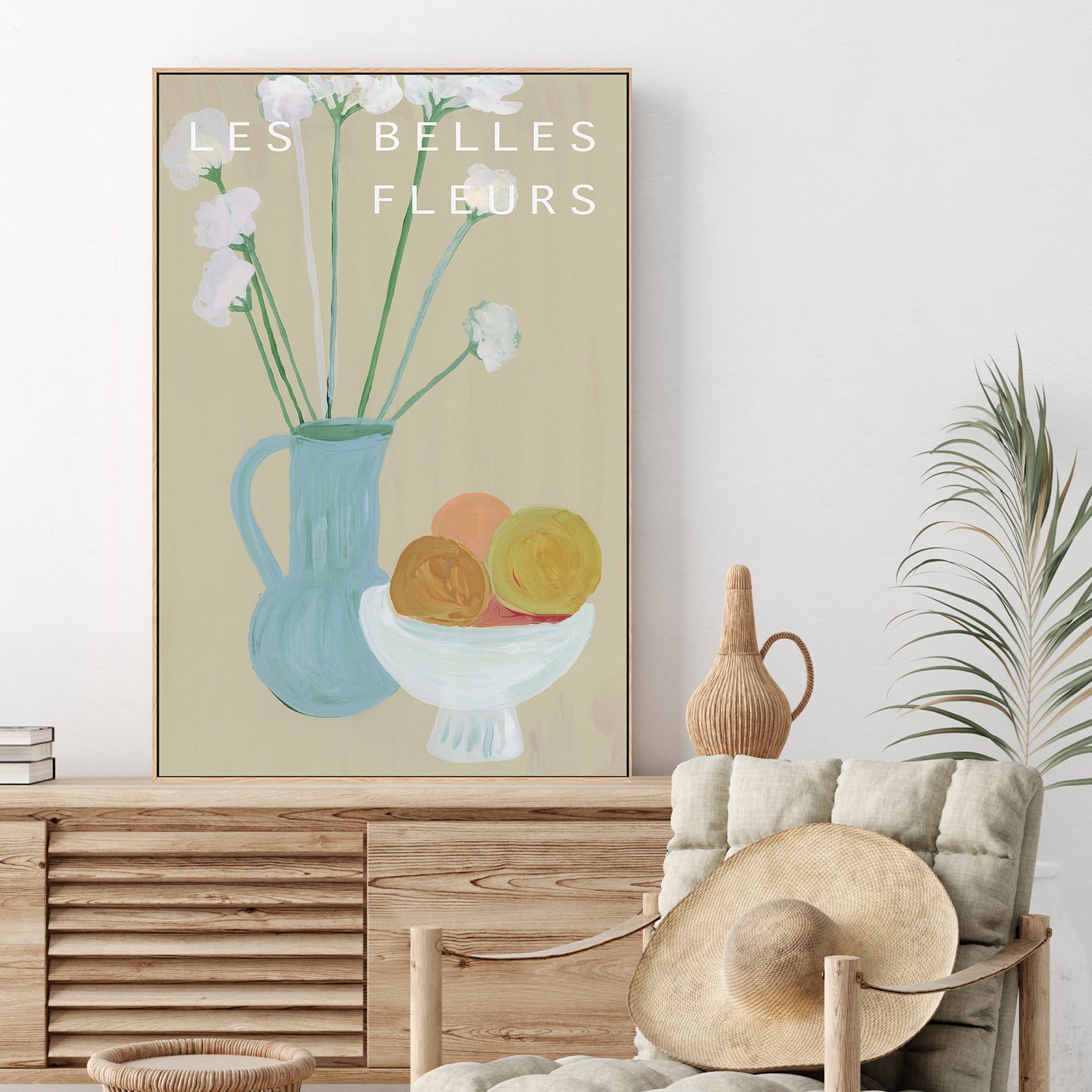 wall-art-print-canvas-poster-framed-Les Fleurs, Style D-2