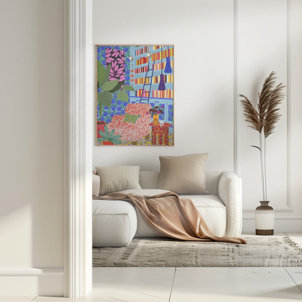 wall-art-print-canvas-poster-framed-Library , By Rafaela Mascaro-3