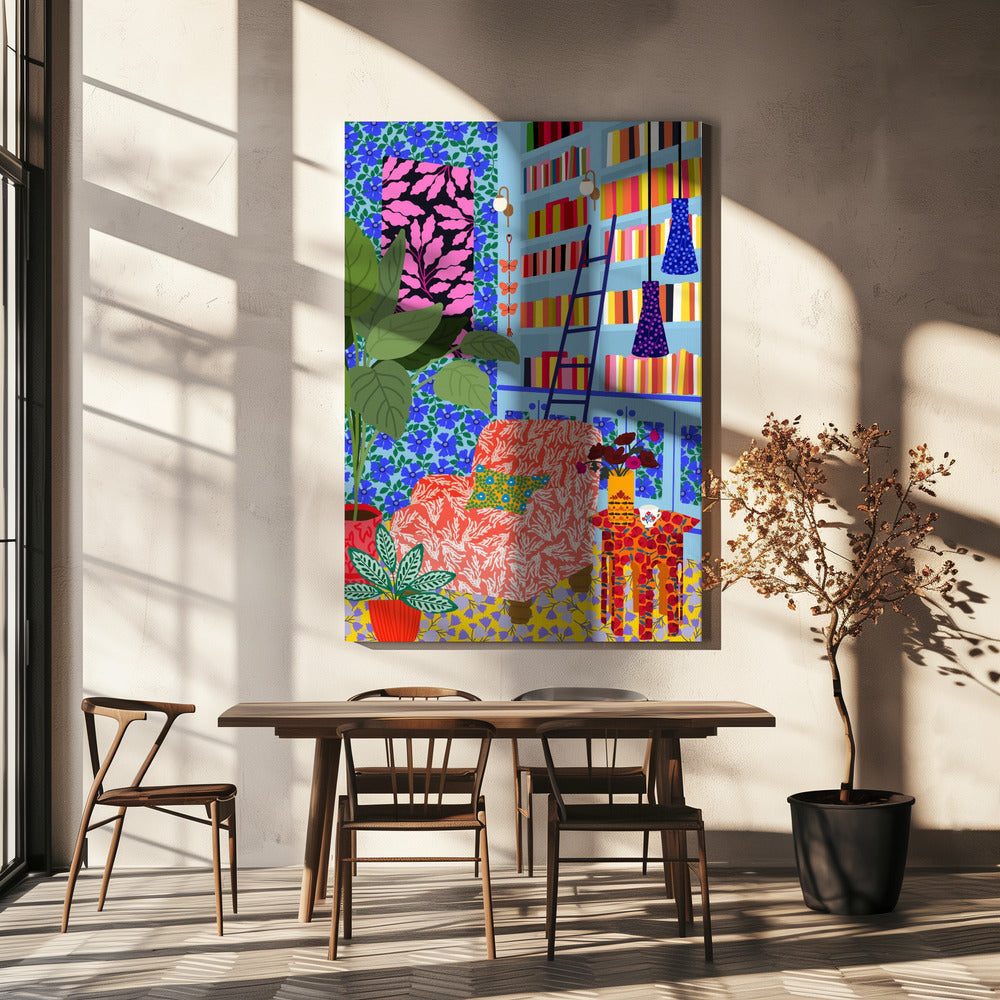 wall-art-print-canvas-poster-framed-Library , By Rafaela Mascaro-4