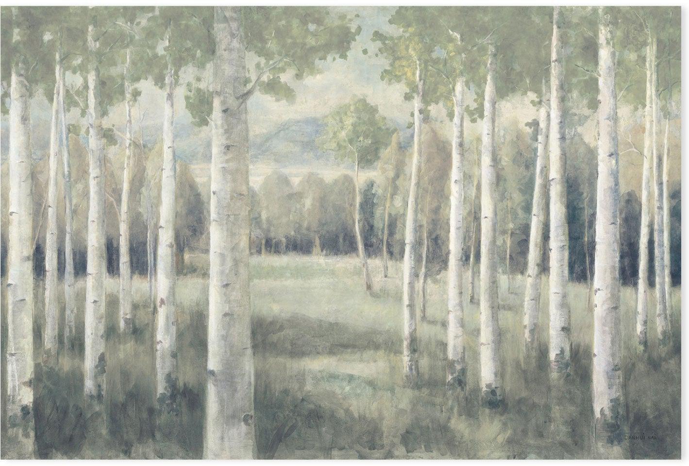 wall-art-print-canvas-poster-framed-Light Aspens-by-Danhui Nai-Gioia Wall Art