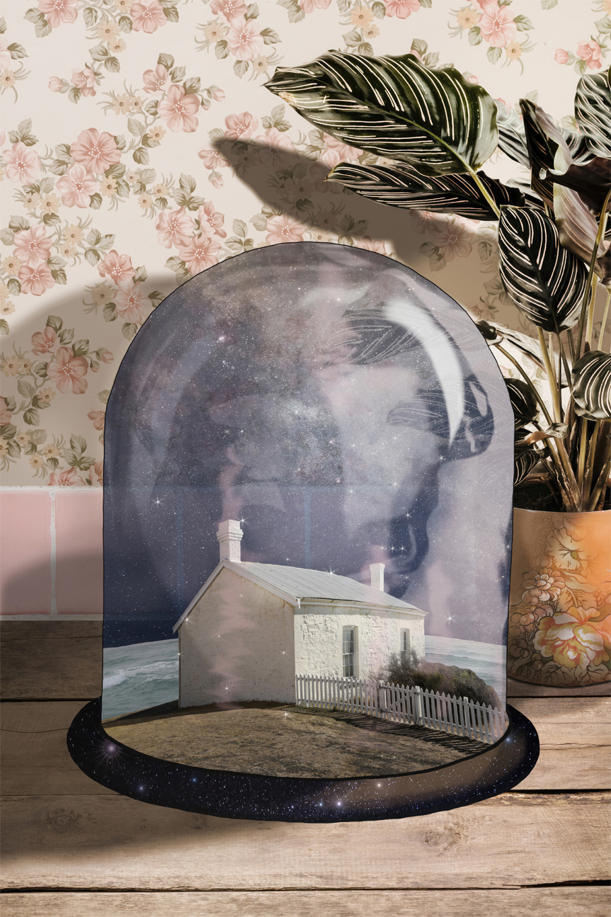 wall-art-print-canvas-poster-framed-Light House Terrarium , By Unratio-1