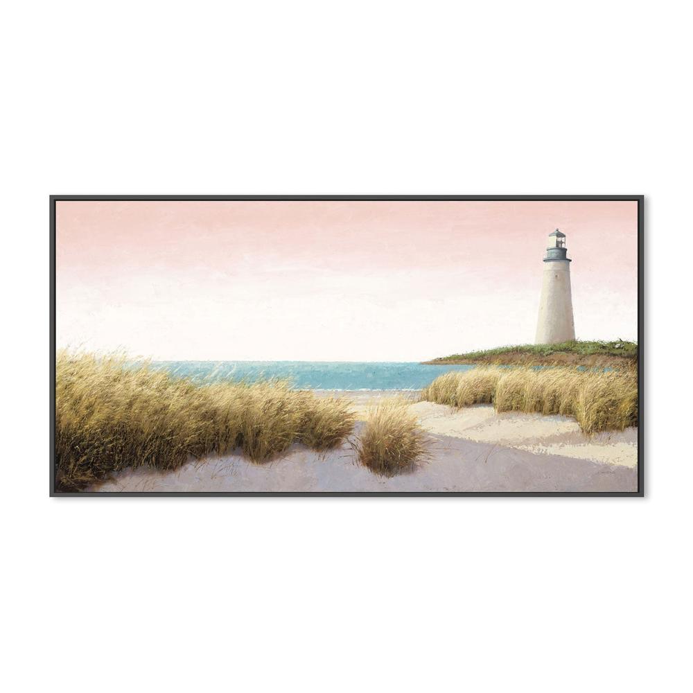 wall-art-print-canvas-poster-framed-Lighthouse by the Sea Blush-by-James Wiens-Gioia Wall Art