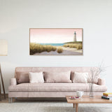 wall-art-print-canvas-poster-framed-Lighthouse by the Sea Blush-by-James Wiens-Gioia Wall Art