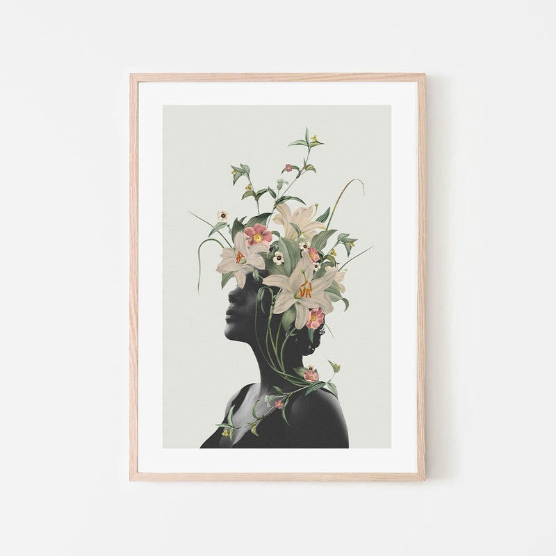 wall-art-print-canvas-poster-framed-Lily, By Frida Floral-GIOIA-WALL-ART