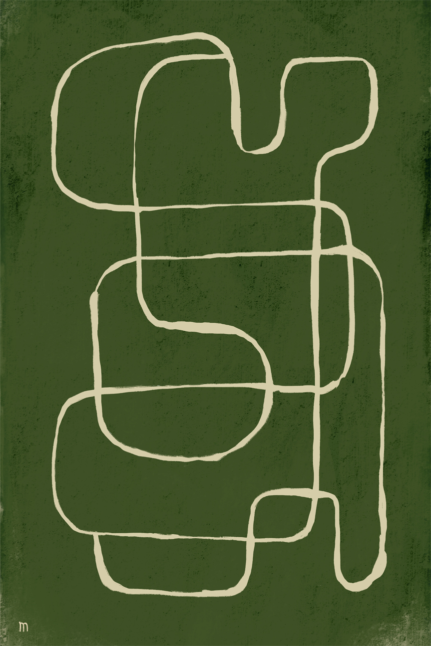 wall-art-print-canvas-poster-framed-Line Works, Style A , By Marco Marella-1