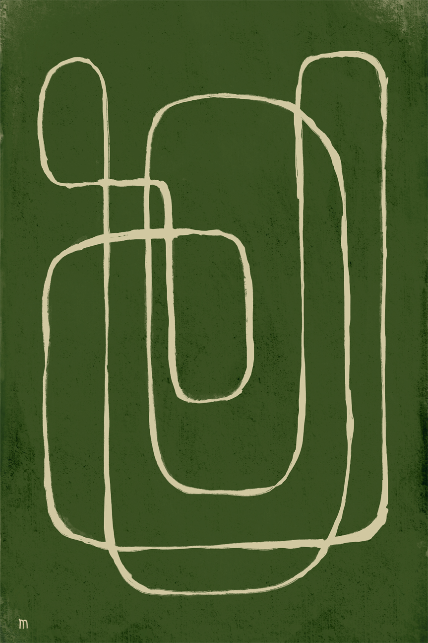 wall-art-print-canvas-poster-framed-Line Works, Style B , By Marco Marella-1