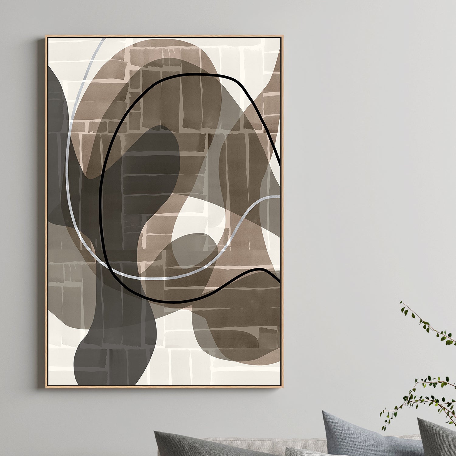wall-art-print-canvas-poster-framed-Linear Flow, Style A-2