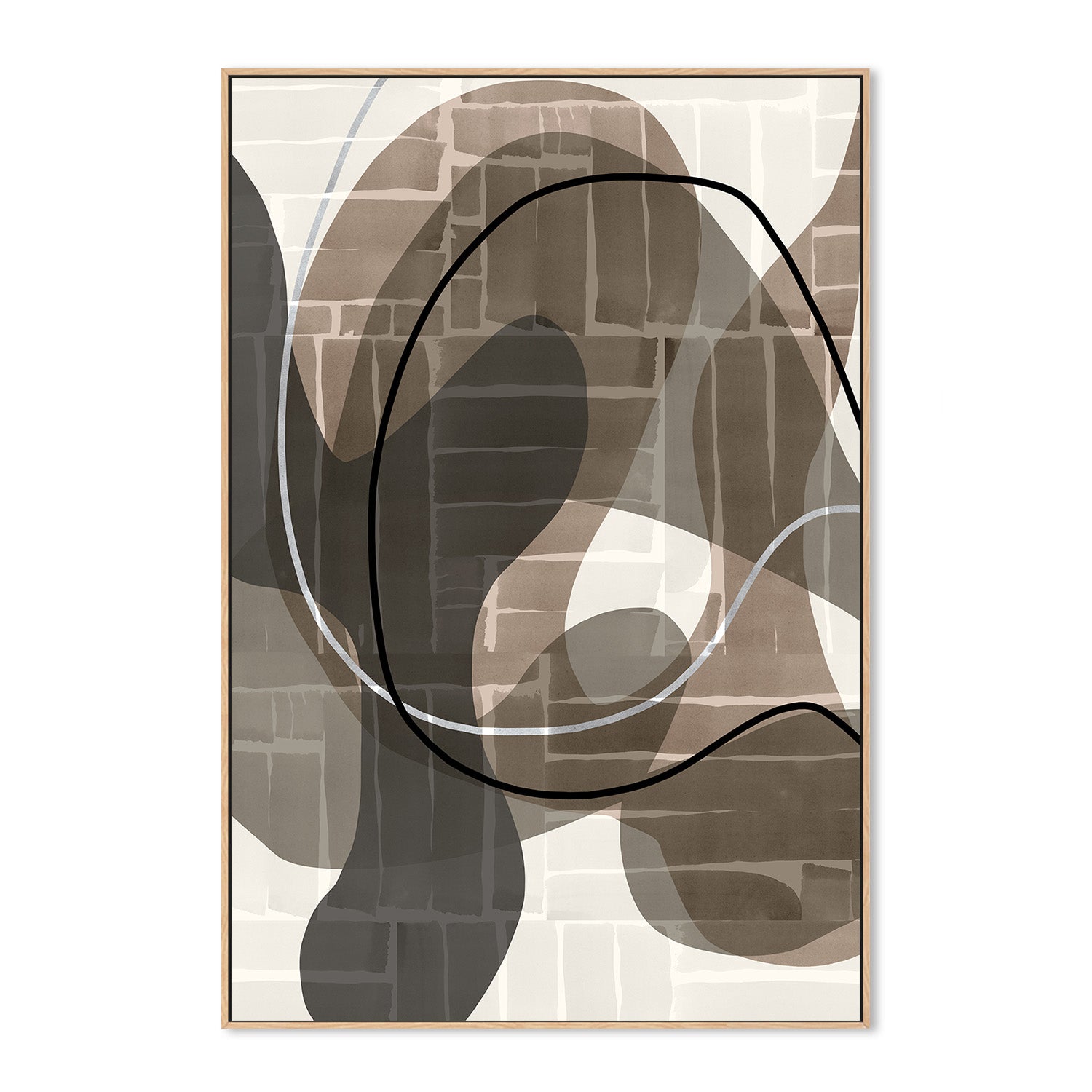 wall-art-print-canvas-poster-framed-Linear Flow, Style A-4