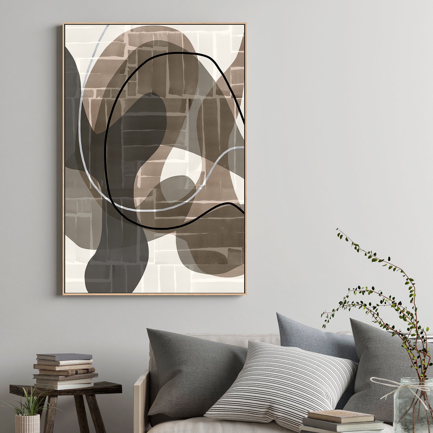 wall-art-print-canvas-poster-framed-Linear Flow, Style A-7