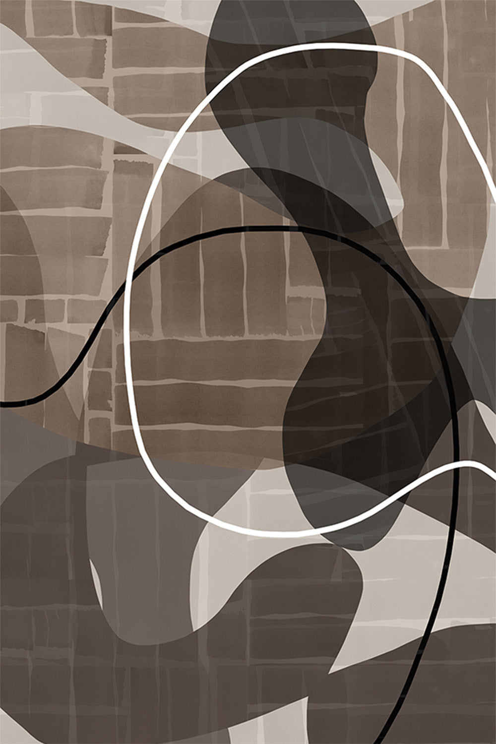 wall-art-print-canvas-poster-framed-Linear Flow, Style B-1