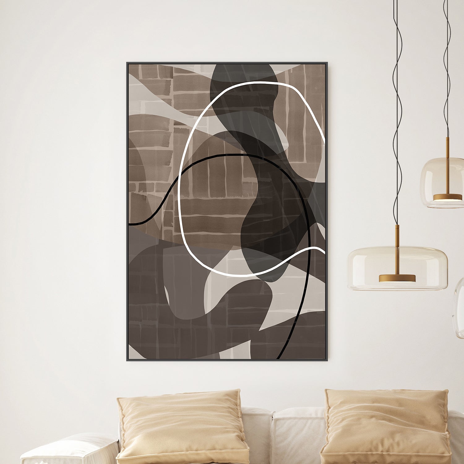 wall-art-print-canvas-poster-framed-Linear Flow, Style B-2