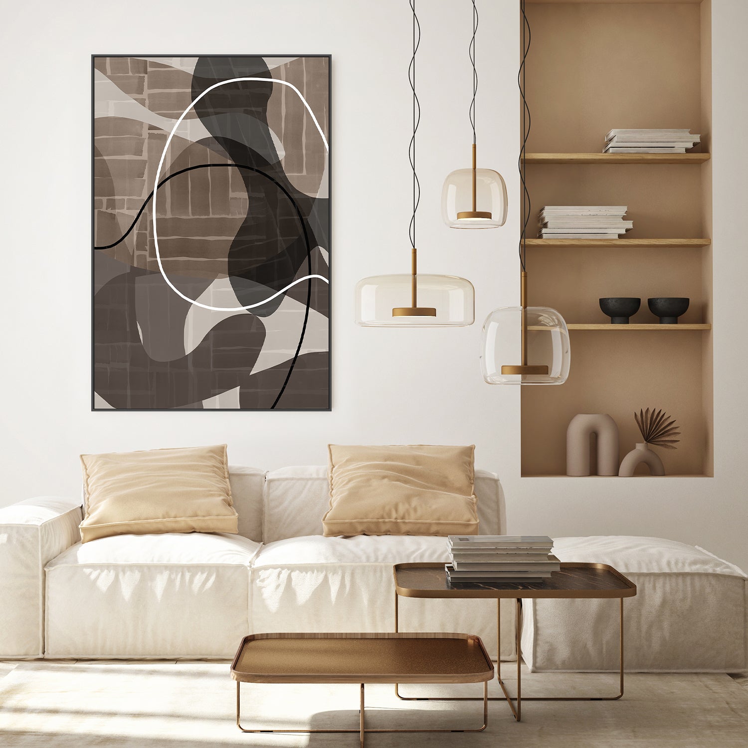 wall-art-print-canvas-poster-framed-Linear Flow, Style B-7