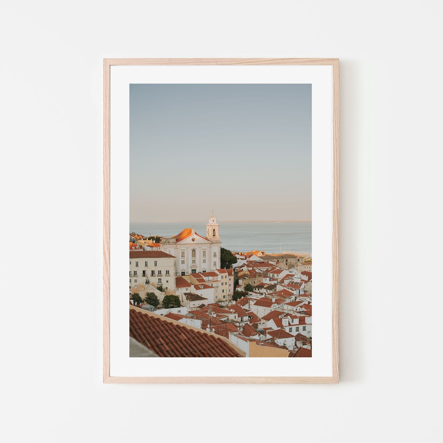 wall-art-print-canvas-poster-framed-Lisbon Rooftop Cityscape, Style A , By Hello Twiggs-6