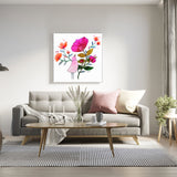 wall-art-print-canvas-poster-framed-Little Pink Bird-GIOIA-WALL-ART