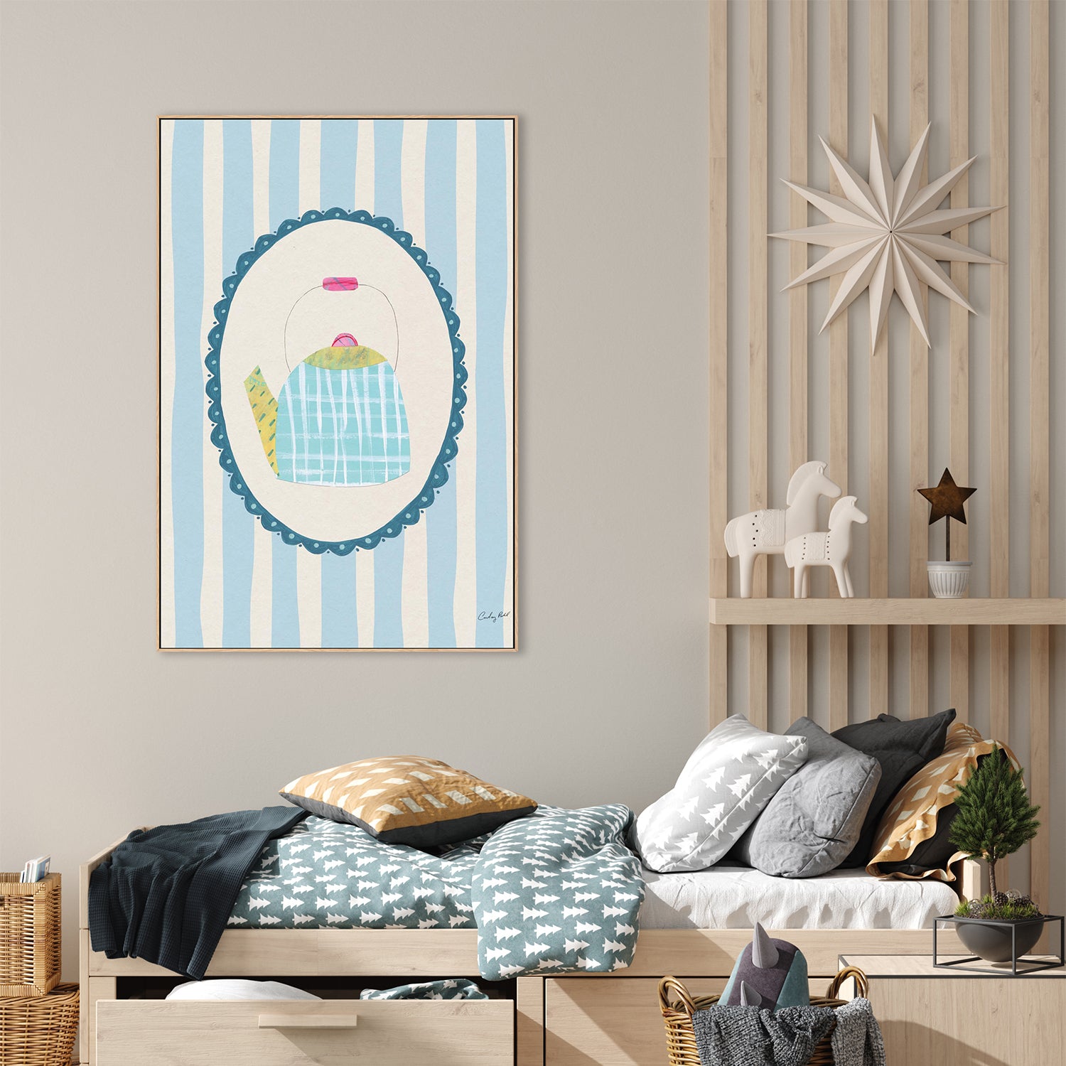 wall-art-print-canvas-poster-framed-Little Teapot, Style D-9