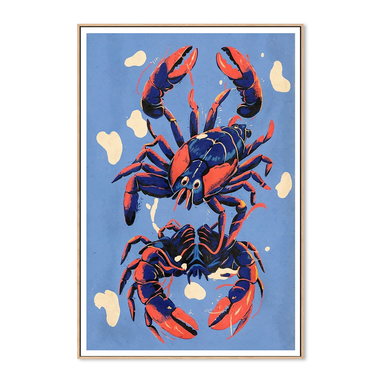 wall-art-print-canvas-poster-framed-Lobster, Style B-4