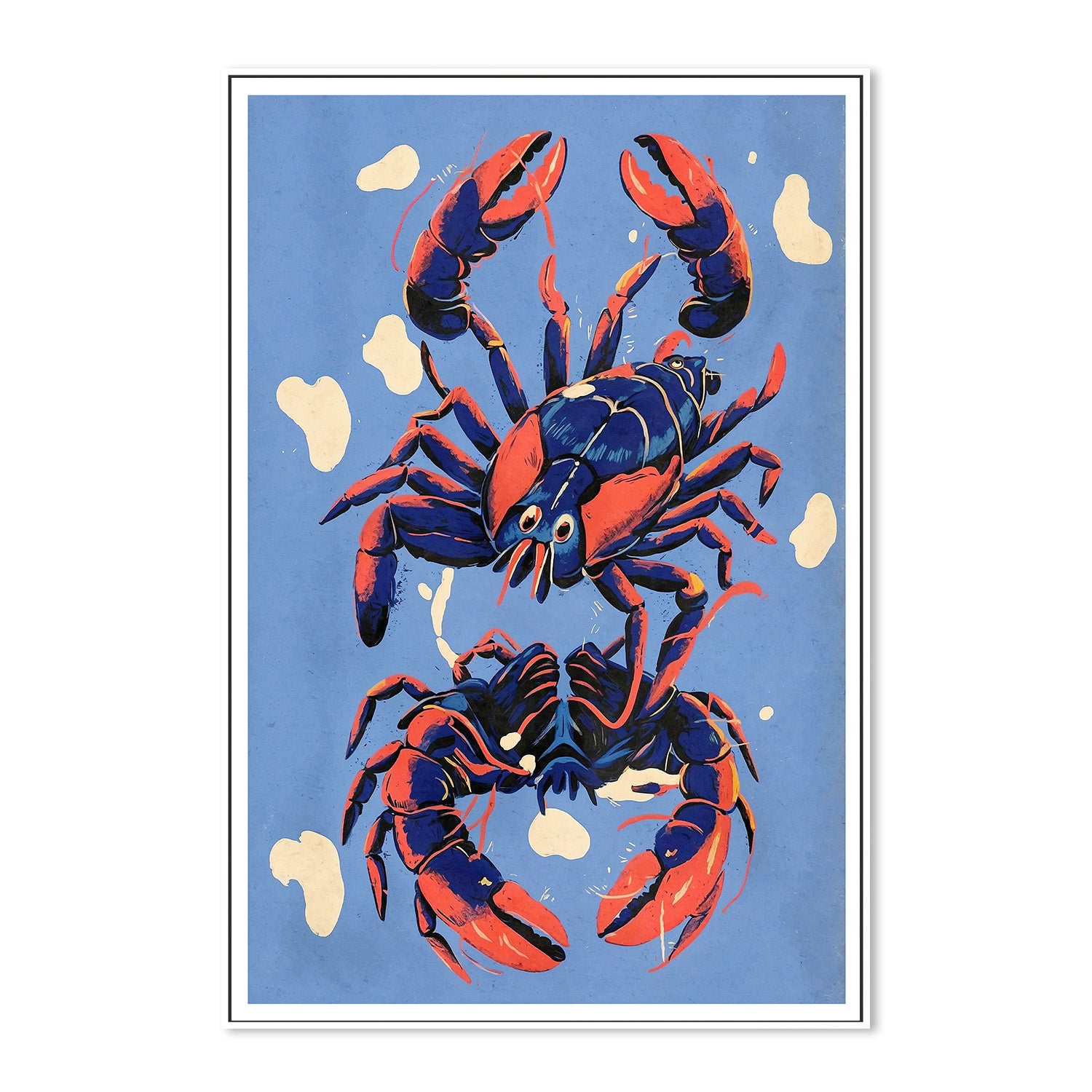 wall-art-print-canvas-poster-framed-Lobster, Style B-5