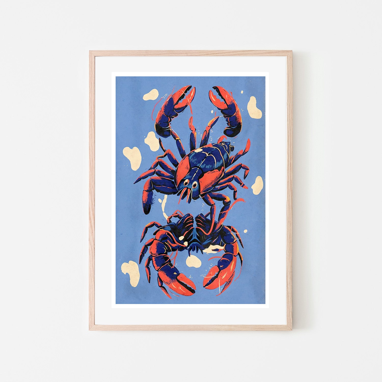 wall-art-print-canvas-poster-framed-Lobster, Style B-6