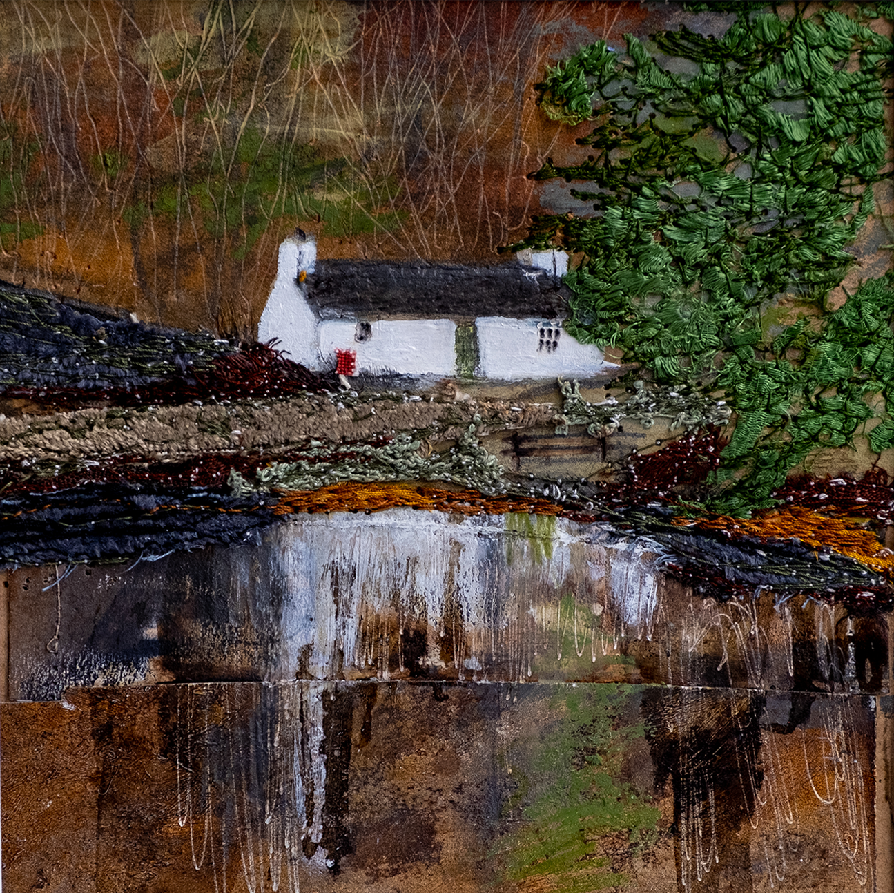 wall-art-print-canvas-poster-framed-Loch Eilein Large , By Louise O’Hara-1
