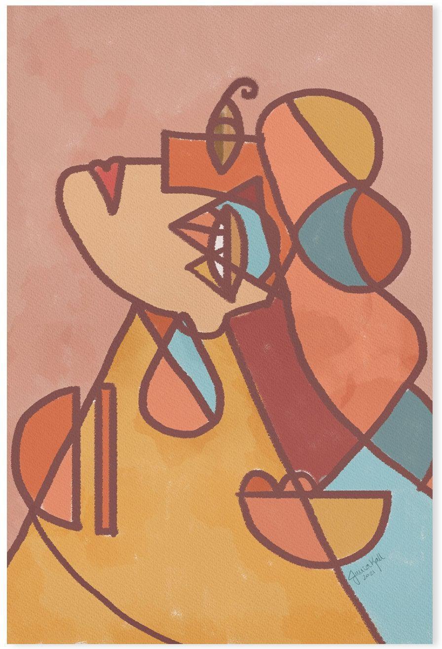 wall-art-print-canvas-poster-framed-Lola-by-Junia Kall-Gioia Wall Art