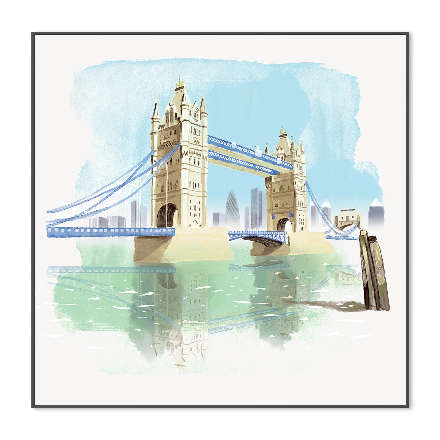 wall-art-print-canvas-poster-framed-London Bridge-2