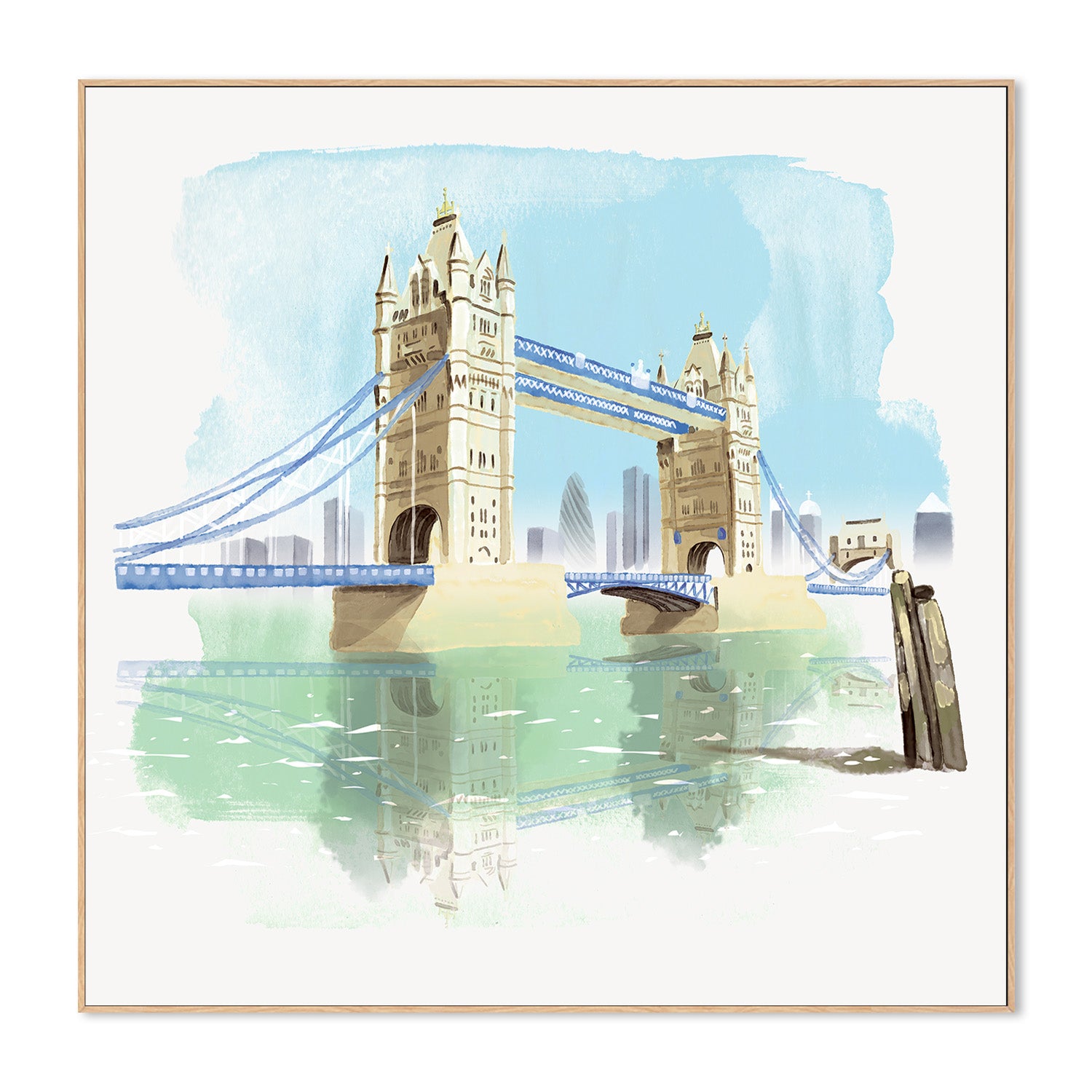 wall-art-print-canvas-poster-framed-London Bridge-3