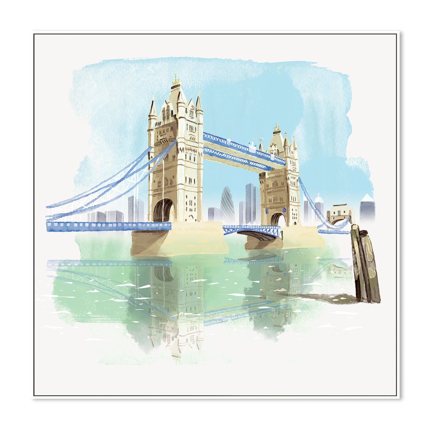 wall-art-print-canvas-poster-framed-London Bridge-4