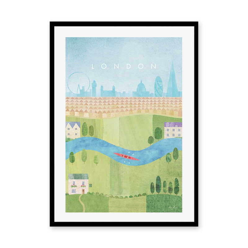 wall-art-print-canvas-poster-framed-London Summer , By Henry Rivers-GIOIA-WALL-ART