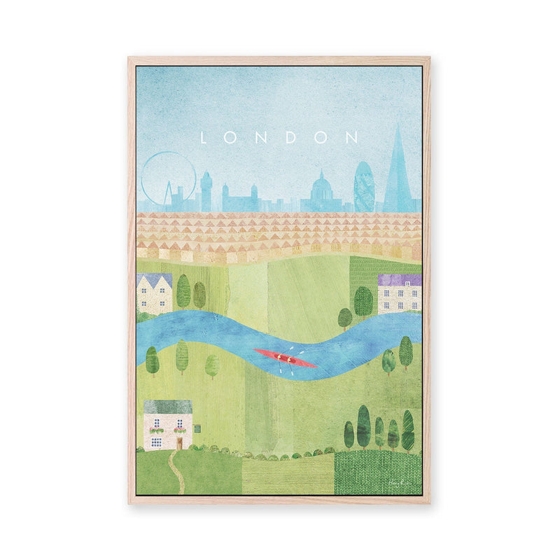wall-art-print-canvas-poster-framed-London Summer , By Henry Rivers-GIOIA-WALL-ART