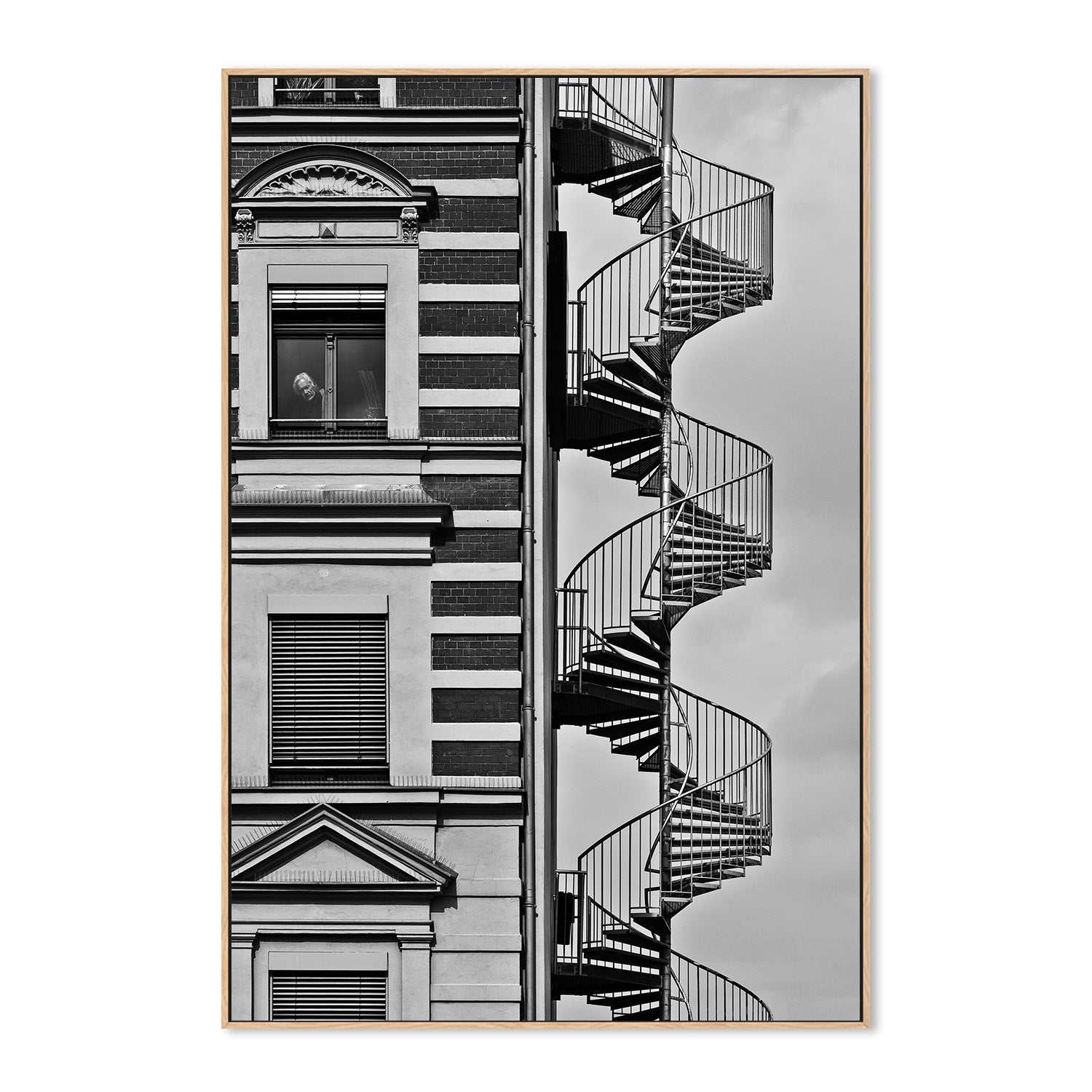 wall-art-print-canvas-poster-framed-lonely man-4
