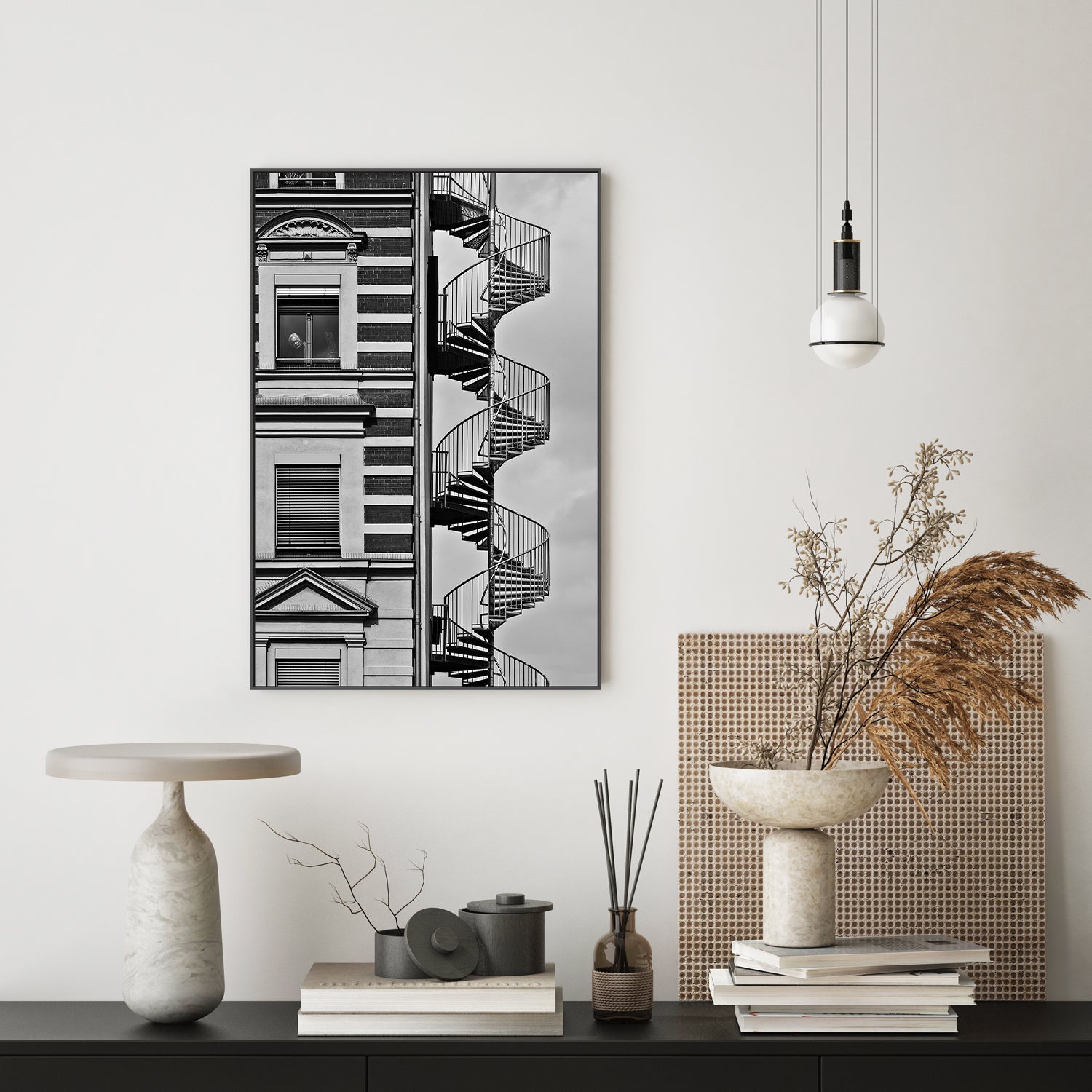 wall-art-print-canvas-poster-framed-lonely man-7
