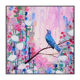 wall-art-print-canvas-poster-framed-Lonesome Blue Bird, Style A , By Sylvie Demers-GIOIA-WALL-ART
