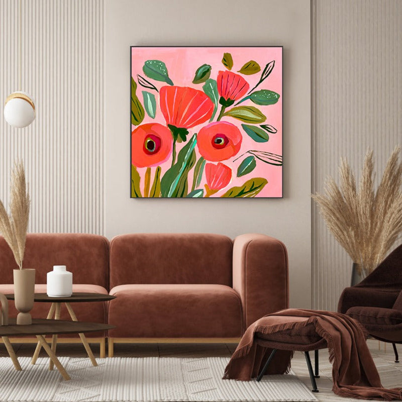 wall-art-print-canvas-poster-framed-Loose Poppies , By Kelly Angelovic-2