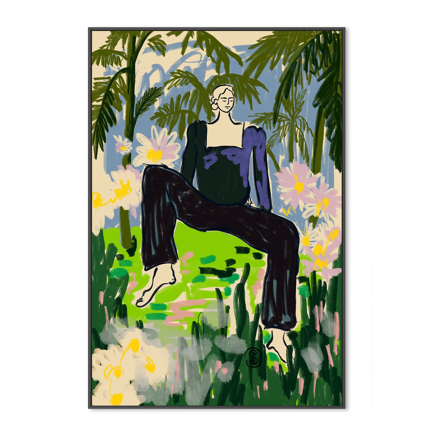 wall-art-print-canvas-poster-framed-LOSTEN TO THE SILENCE-3