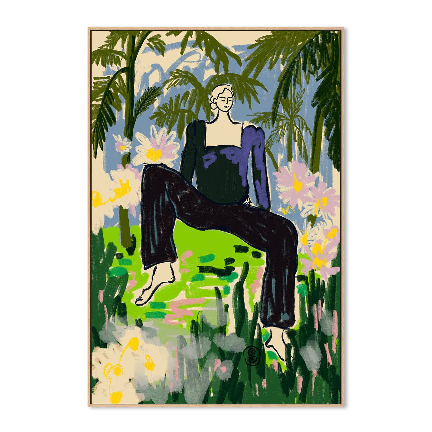 wall-art-print-canvas-poster-framed-LOSTEN TO THE SILENCE-4