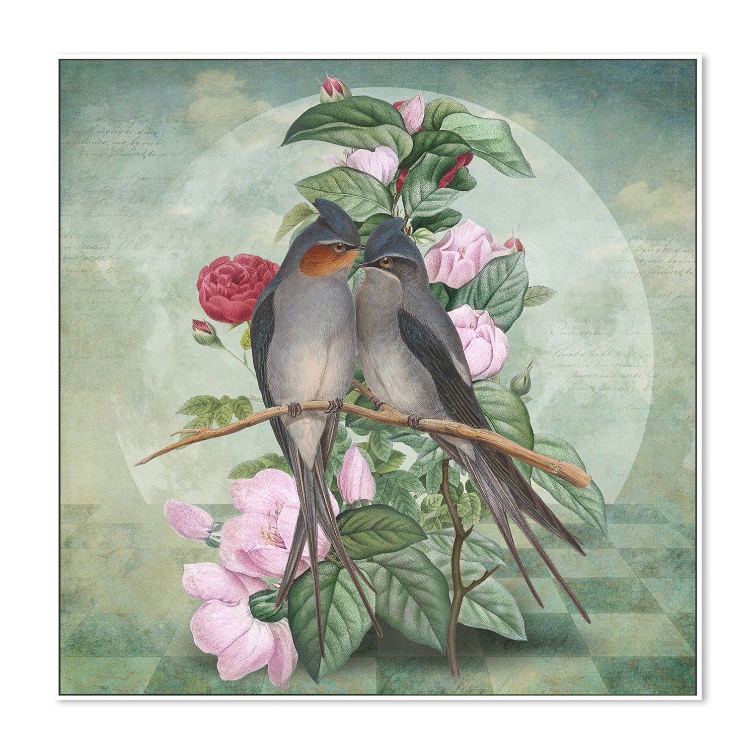 wall-art-print-canvas-poster-framed-Lovebirds-5