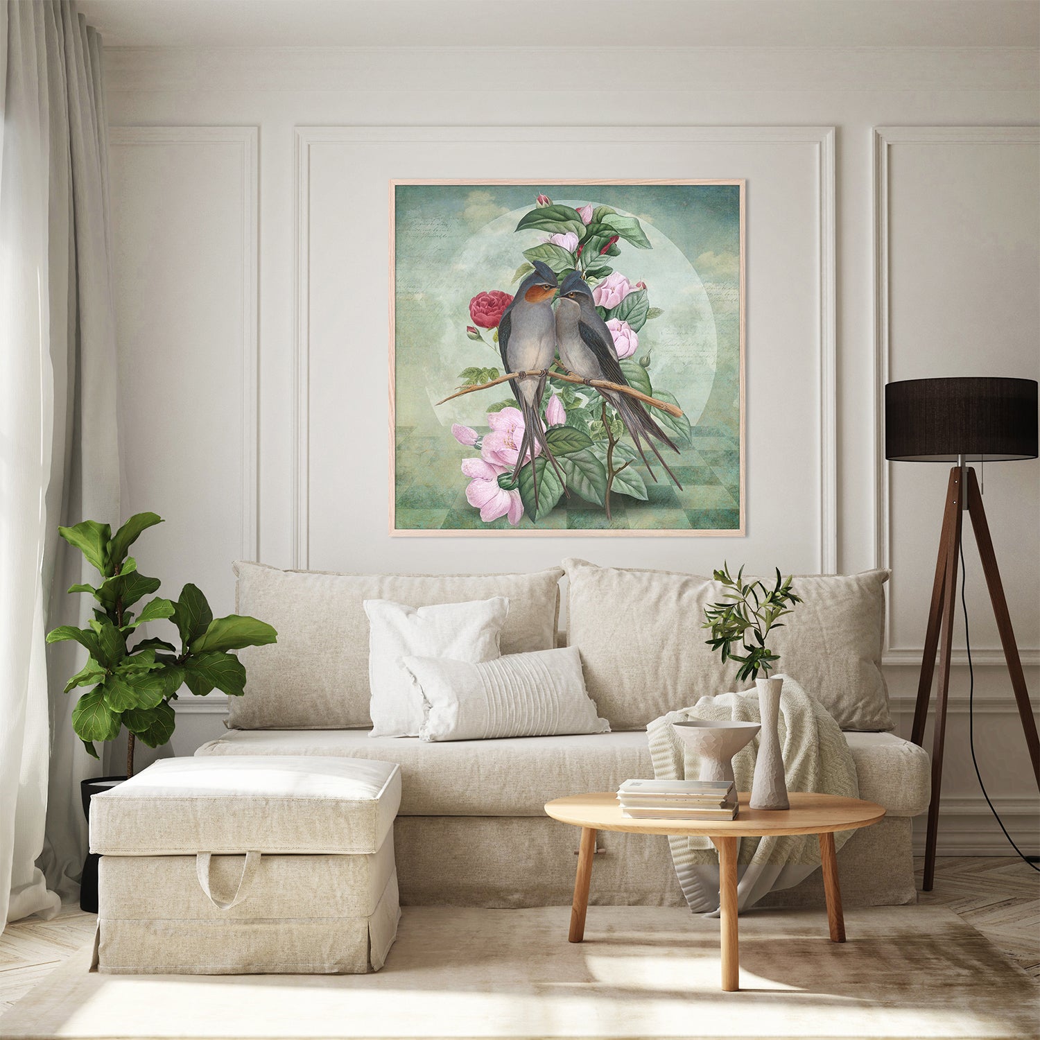 wall-art-print-canvas-poster-framed-Lovebirds-9