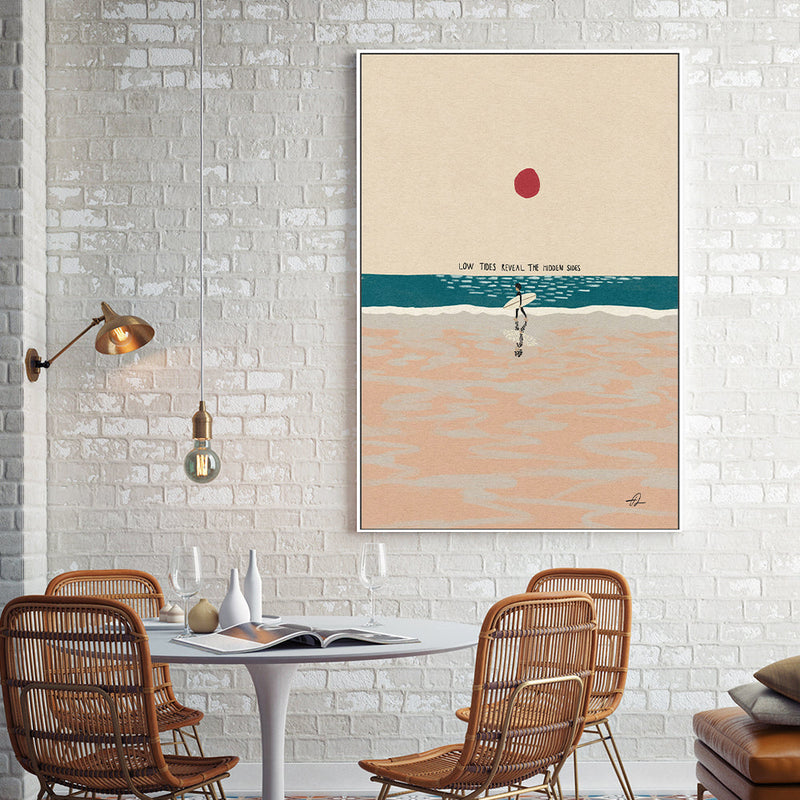 wall-art-print-canvas-poster-framed-Low Tide-GIOIA-WALL-ART