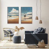 wall-art-print-canvas-poster-framed-Low Tide & Day at the Sea, Set Of 2 , By Avery Tilmon-GIOIA-WALL-ART