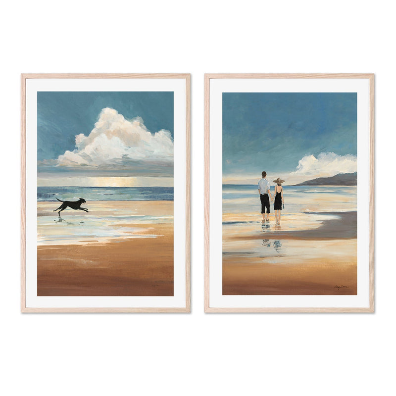 wall-art-print-canvas-poster-framed-Low Tide & Day at the Sea, Set Of 2 , By Avery Tilmon-GIOIA-WALL-ART
