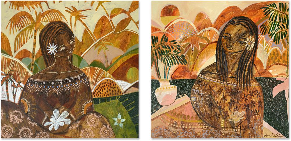 wall-art-print-canvas-poster-framed-Luana Miliani, Set of 2 , By Amanda Skye-1