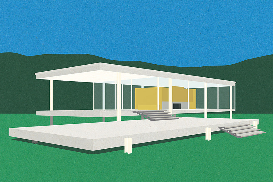 wall-art-print-canvas-poster-framed-Ludwig Mies Van Der Rohe Farnsworth House-1