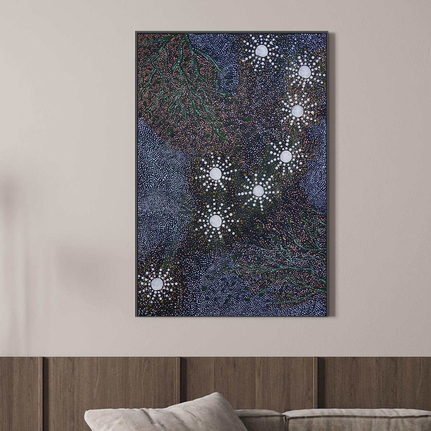 wall-art-print-canvas-poster-framed-Maar - Koodjal Yorgas Dreaming 7 sisters dreaming , By Julianne Wade-2
