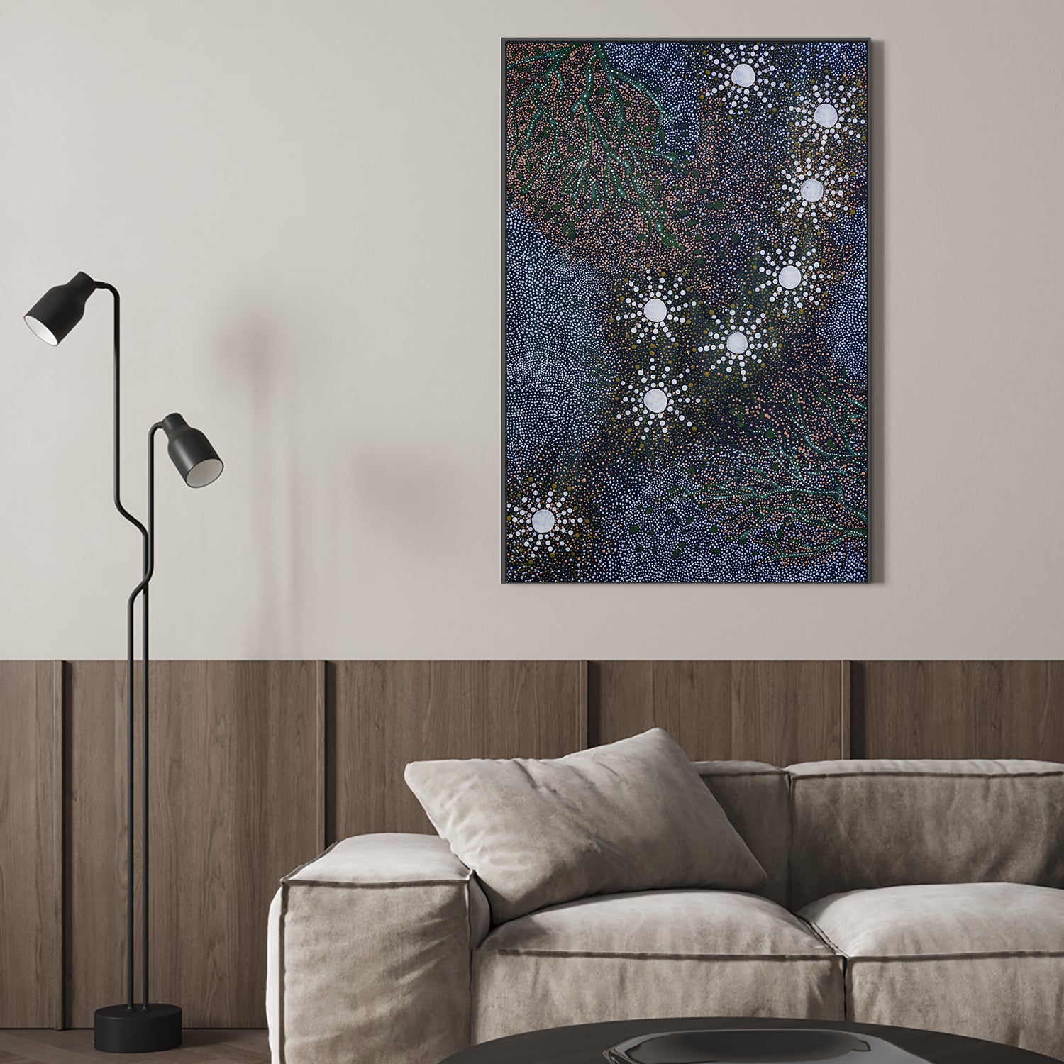 wall-art-print-canvas-poster-framed-Maar - Koodjal Yorgas Dreaming 7 sisters dreaming , By Julianne Wade-7