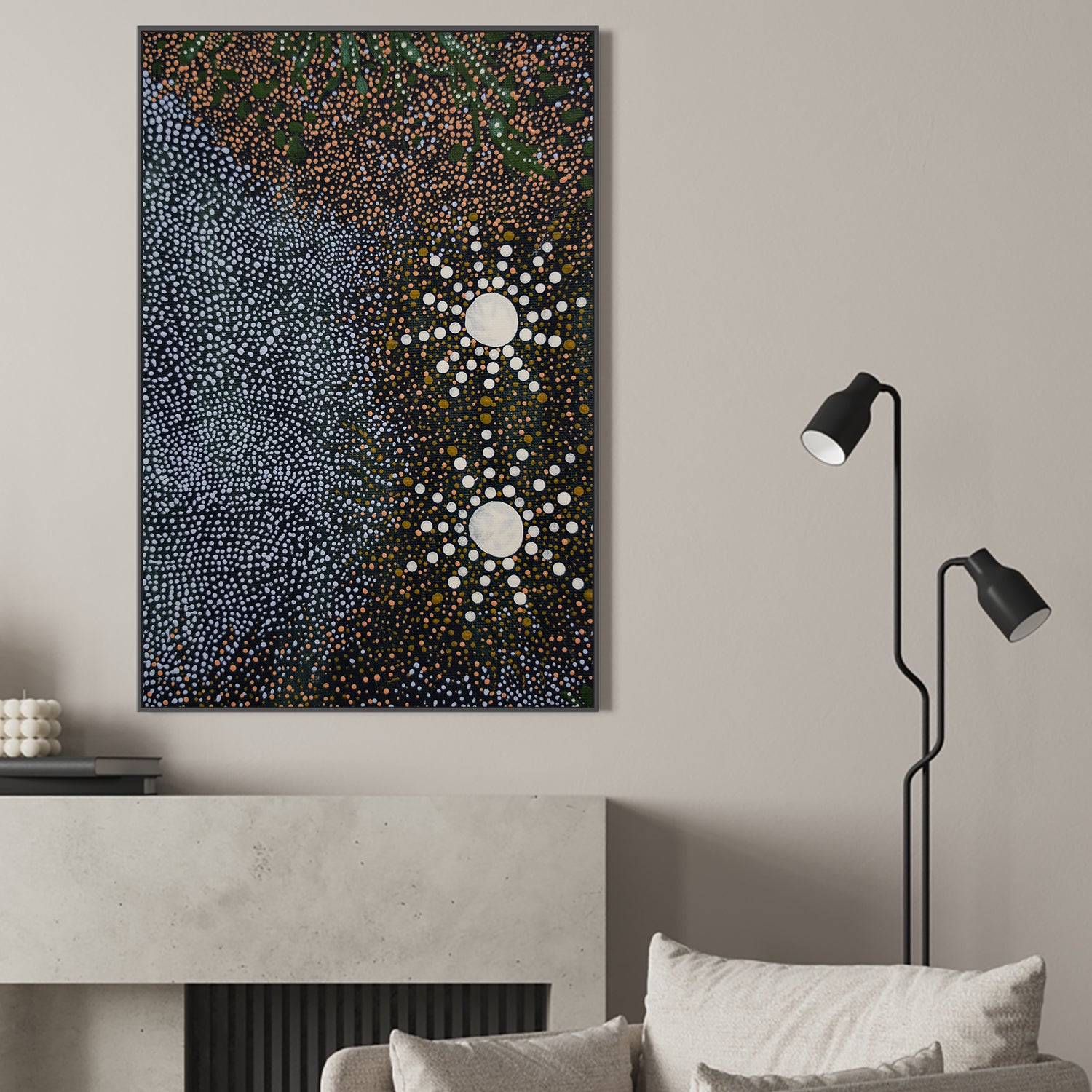 wall-art-print-canvas-poster-framed-Maar - Koodjal Yorgas Dreaming 7 sisters dreaming, Two Sister , By Julianne Wade-2