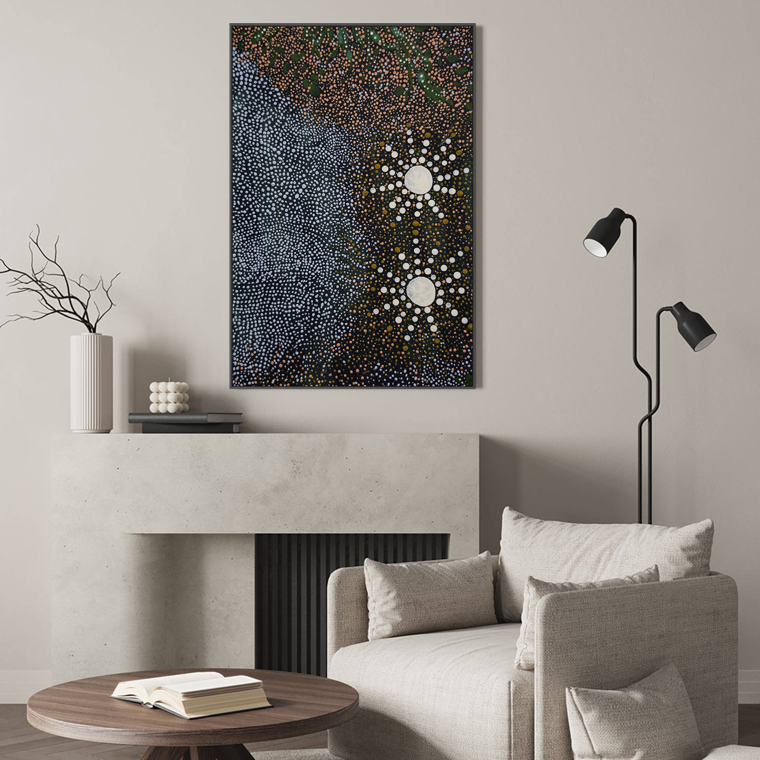 wall-art-print-canvas-poster-framed-Maar - Koodjal Yorgas Dreaming 7 sisters dreaming, Two Sister , By Julianne Wade-7